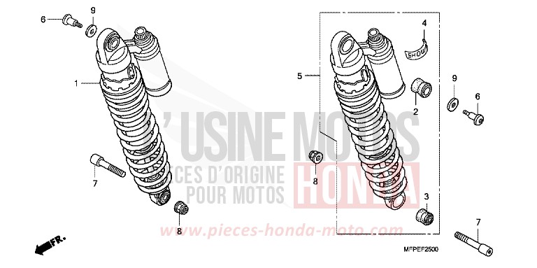 KISSEN, HINTEN von CB1300 Super Bold'or ABS GRAPHITE BLACK (NHB01EB) von 2010